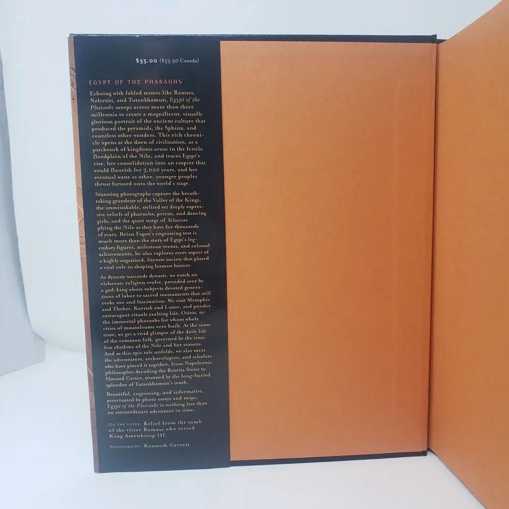 Egypt of the Pharaohs Hardcover by Brian Fagan Photos By Kenneth Garrett
